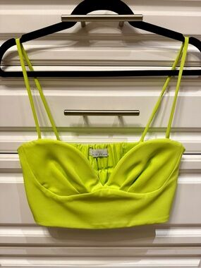 Lime bustier Ibiza crop top